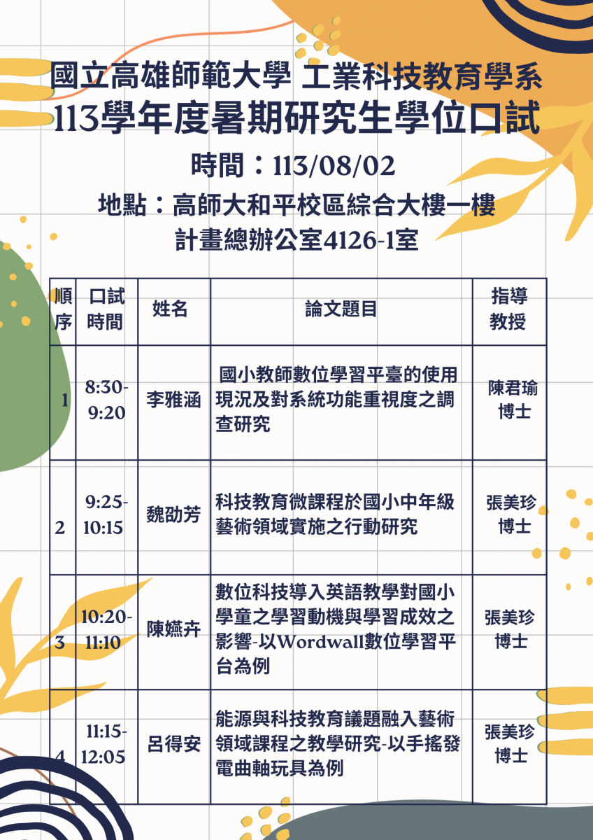 Nknu 最新消息|國立高雄師範大學工業科技教育學系 NKNU ITE